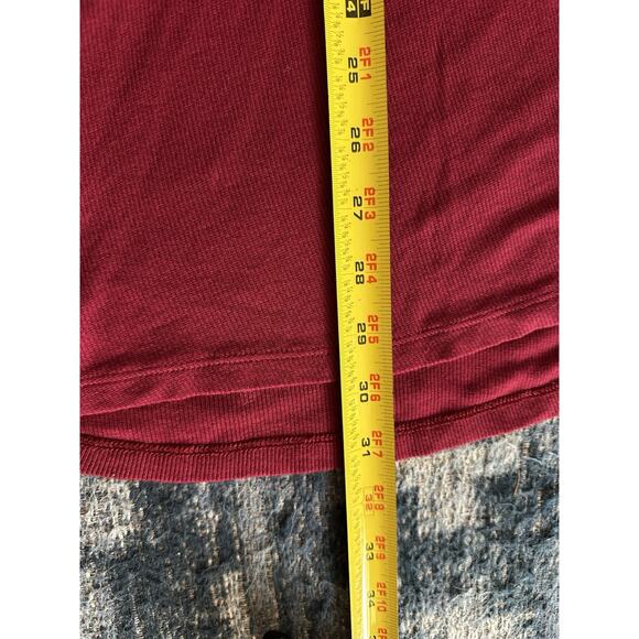 Forever 21 Tank Top Crochet Trim Strappy Back Red Sz.Small Y2K Long Length Boho - Picture 6 of 7